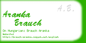 aranka brauch business card
